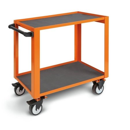 BETA Steel Tool Cart, 2 Shelves, 1650 lbs 051000501